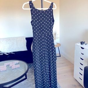 Wilfred ecoulement black polka dot jumpsuit